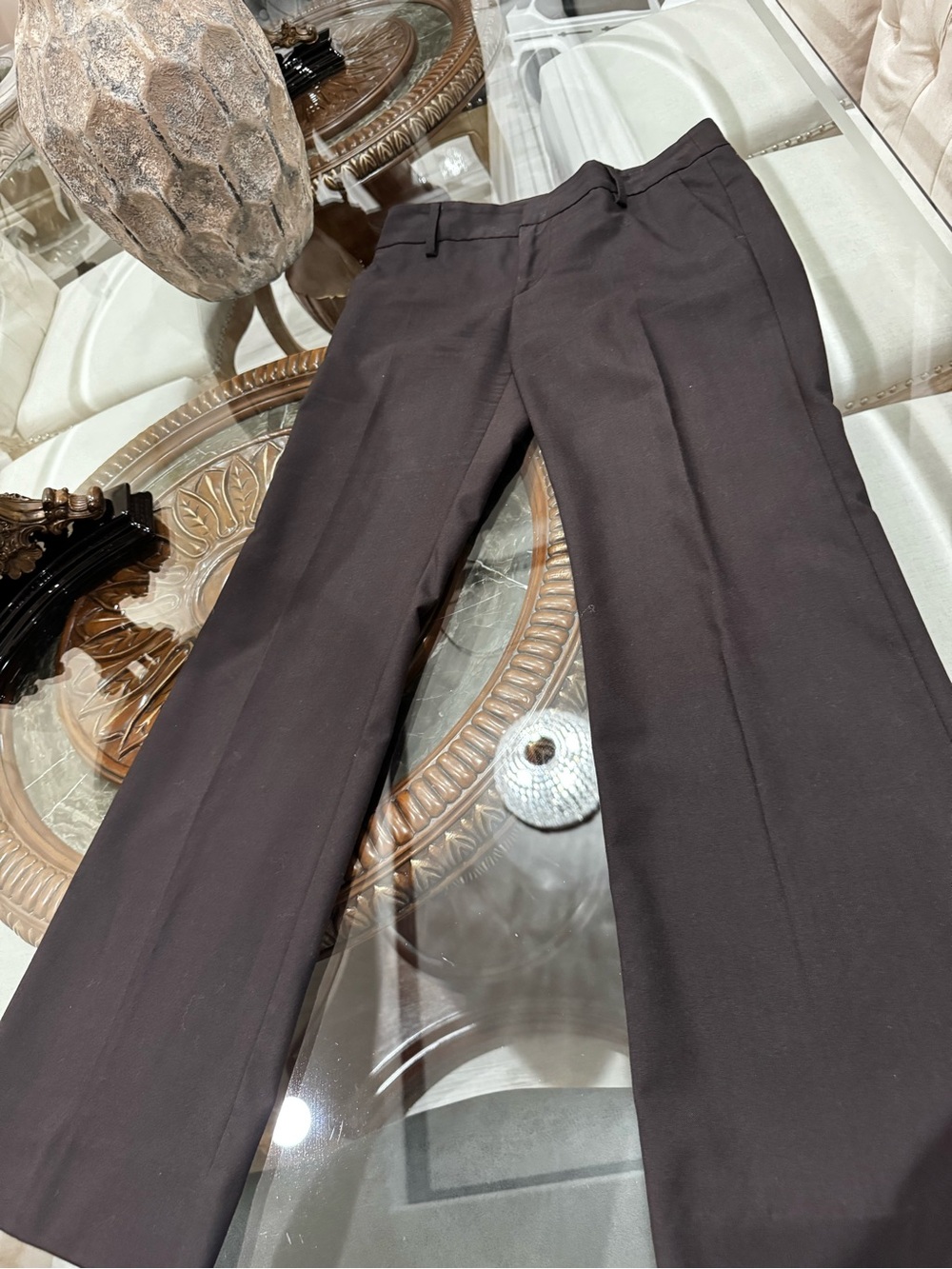Zara Men's Dark Brown Straight Dress Pants